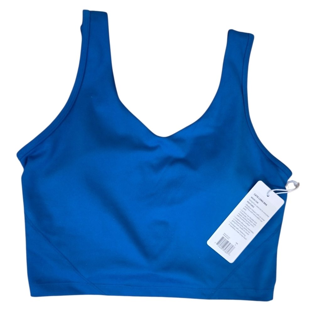 Balance Collection "Cate" Long Bra NWT Teal Blue Longline Sports Bra Athleisure